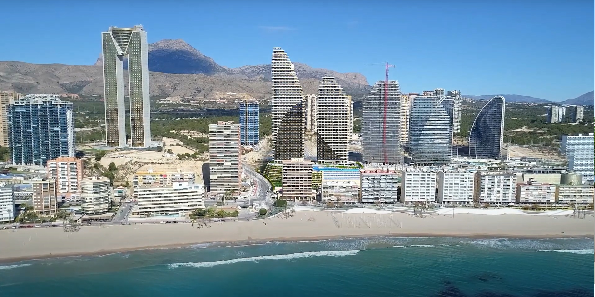 Vy över Benidorm